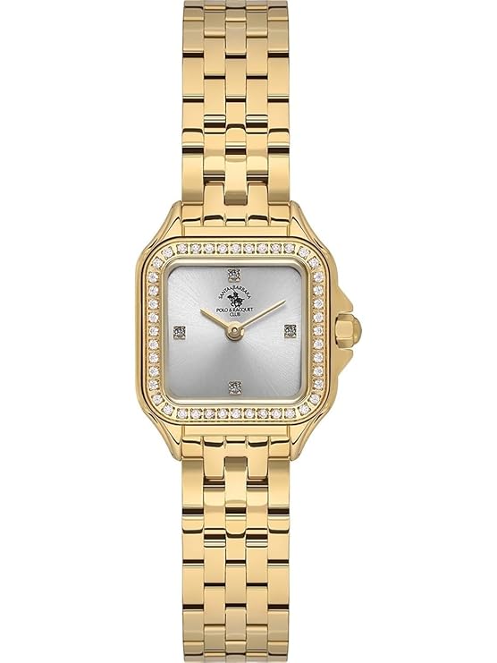 Santa Barbara Polo & Racquet Club Quartz Silver Dial Analog Watch For - Ladies SB.1.10597-2