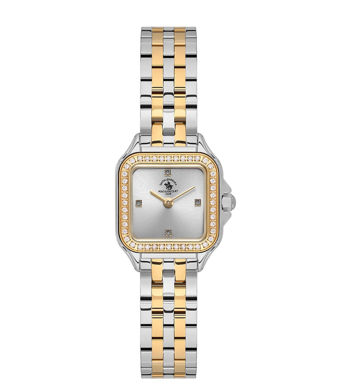 Santa Barbara Polo & Racquet Club Quartz Silver Dial Watch For - Ladies SB.1.10597-4