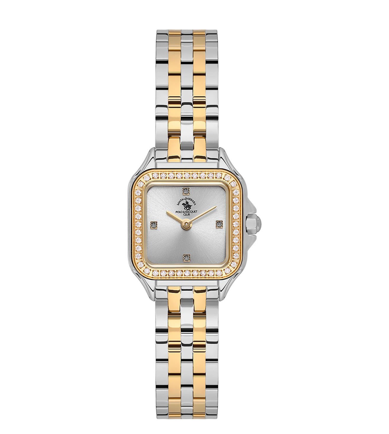 Santa Barbara Polo &amp; Racquet Club Quartz Silver Dial Watch For - Ladies SB.1.10597-4