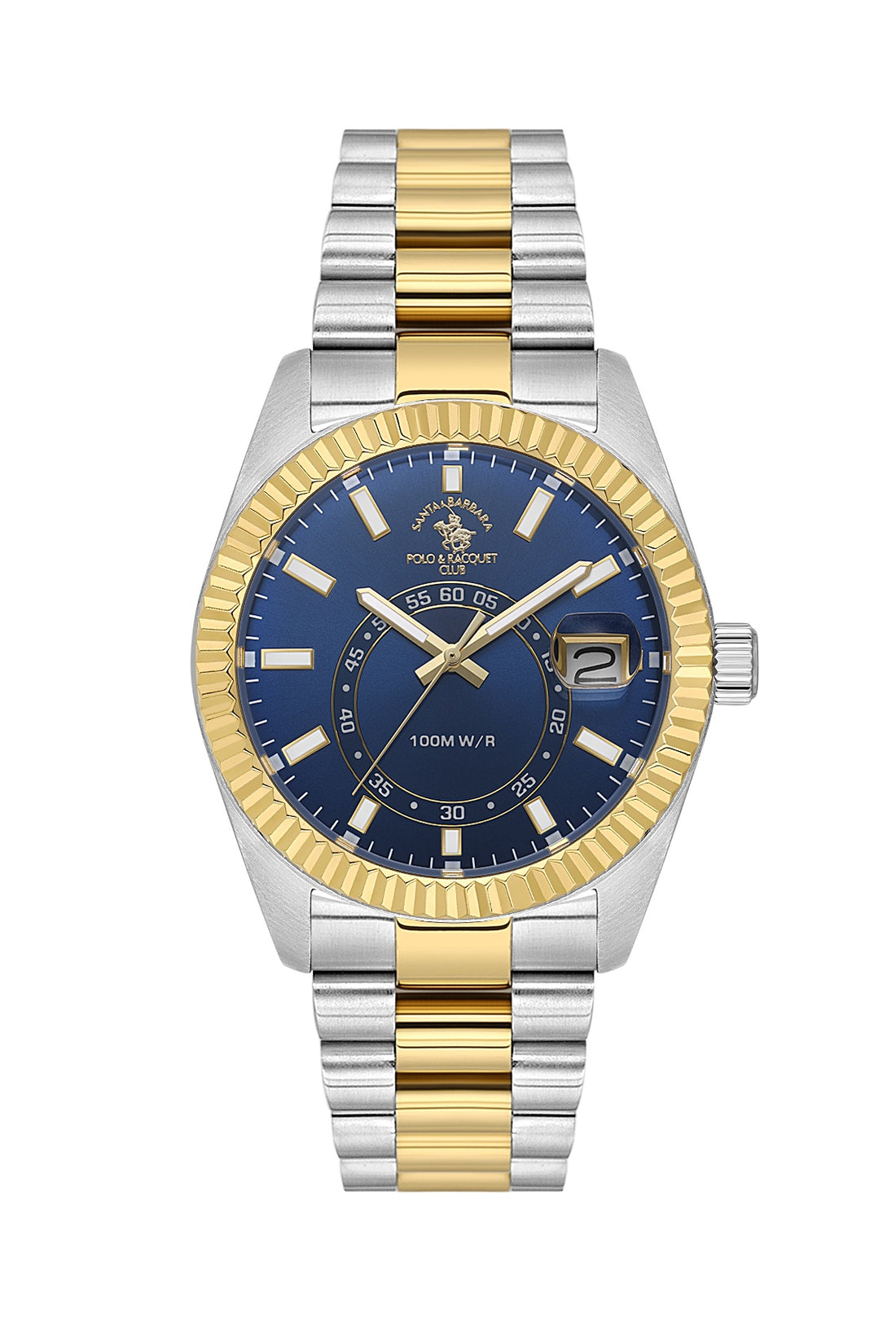 Santa Barbara Polo &amp; Racquet Club Quartz Blue Dial Analog Watch For - Gents SB.1.10598-5