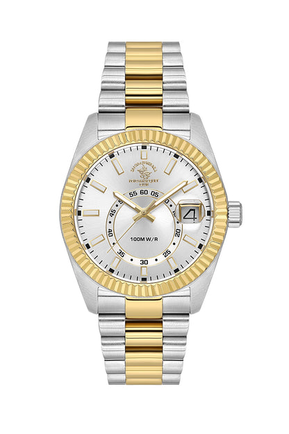 Santa Barbara Polo &amp; Racquet Club Quartz Silver Dial Analog Watch For - Gents SB.1.10598-8