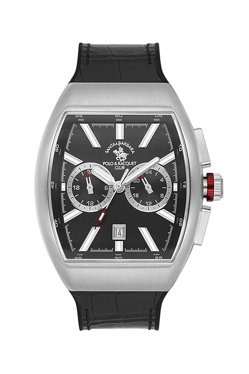 Santa Barbara Polo &amp; Racquet Club Quartz Black Dial Analog Watch For - Gents SB.1.10607-2