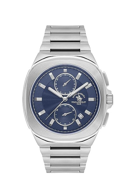 Santa Barbara Polo &amp; Racquet Club Quartz Blue Dial Analog Watch For - Gents SB.1.10610-2