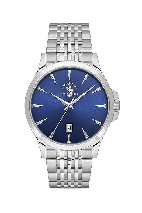 Santa Barbara Polo & Racquet Club Quartz Blue Dial Analog Watch For - Gents SB.1.10618-3