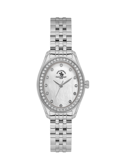 Santa Barbara Polo &amp; Racquet Club Quartz White Dial Watch For - Ladies SB.1.10620-1