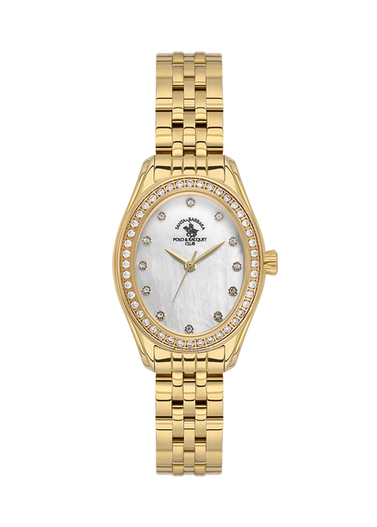 Santa Barbara Polo &amp; Racquet Club Quartz White Dial Watch For - Ladies SB.1.10620-2
