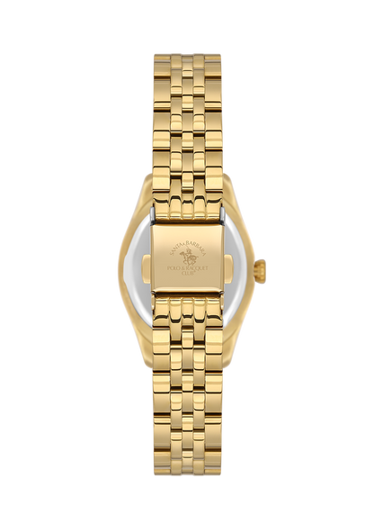 Santa Barbara Polo &amp; Racquet Club Quartz Green Dial Watch For - Ladies SB.1.10620-3