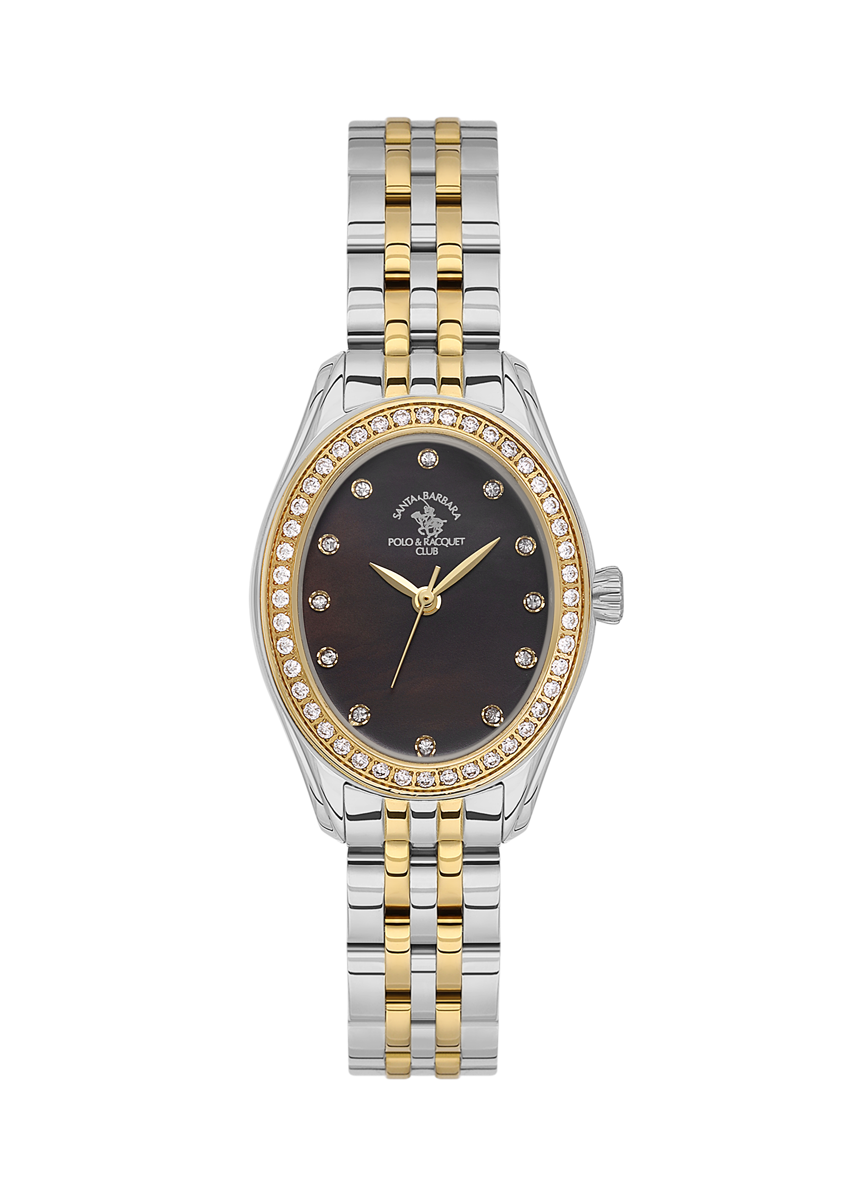 Santa Barbara Polo &amp; Racquet Club Quartz Brown Dial Watch For - Ladies SB.1.10620-5