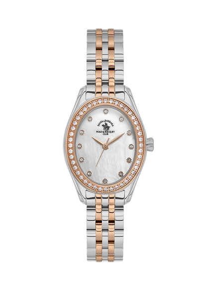 Santa Barbara Polo &amp; Racquet Club Quartz White Dial Watch For - Ladies SB.1.10620-6