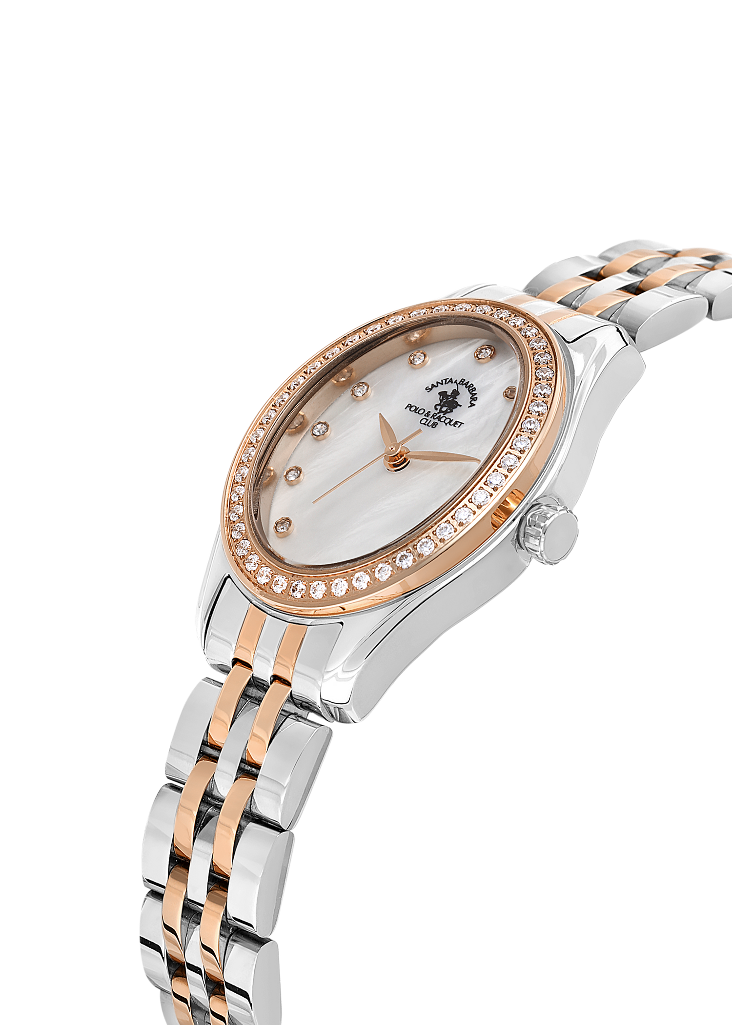 Santa Barbara Polo &amp; Racquet Club Quartz White Dial Watch For - Ladies SB.1.10620-6