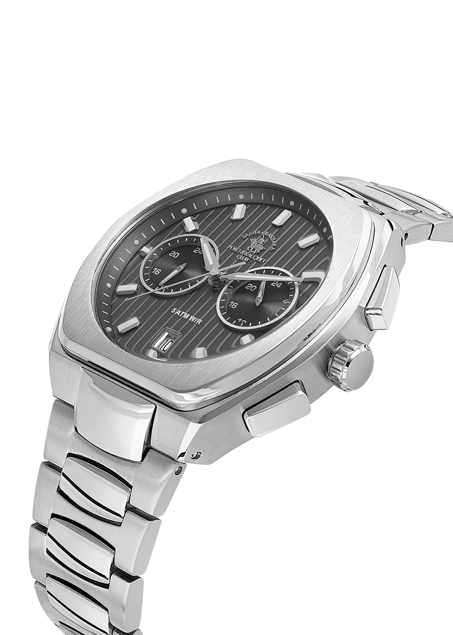 Santa Barbara Polo &amp; Racquet Club Quartz Black Dial Watch For - Gents SB.1.10622-2