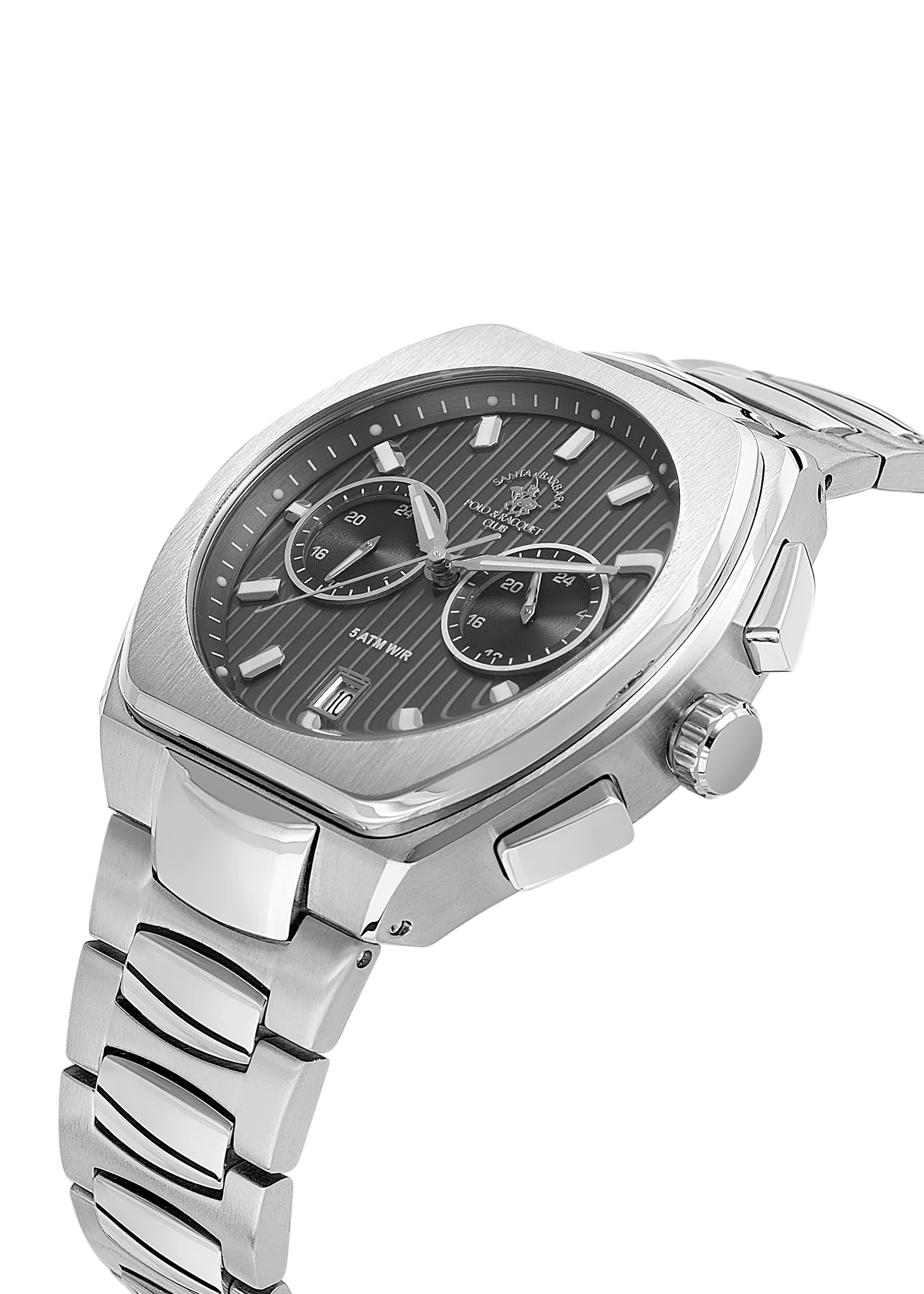 Santa Barbara Polo &amp; Racquet Club Quartz Black Dial Watch For - Gents SB.1.10622-2