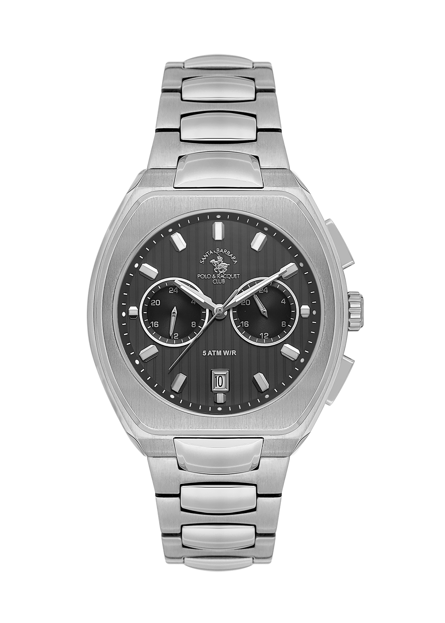 Santa Barbara Polo &amp; Racquet Club Quartz Black Dial Watch For - Gents SB.1.10622-2
