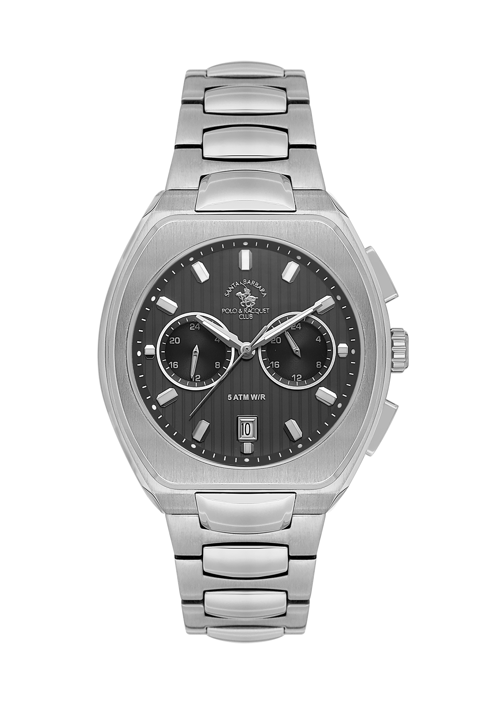 Santa Barbara Polo &amp; Racquet Club Quartz Black Dial Watch For - Gents SB.1.10622-2
