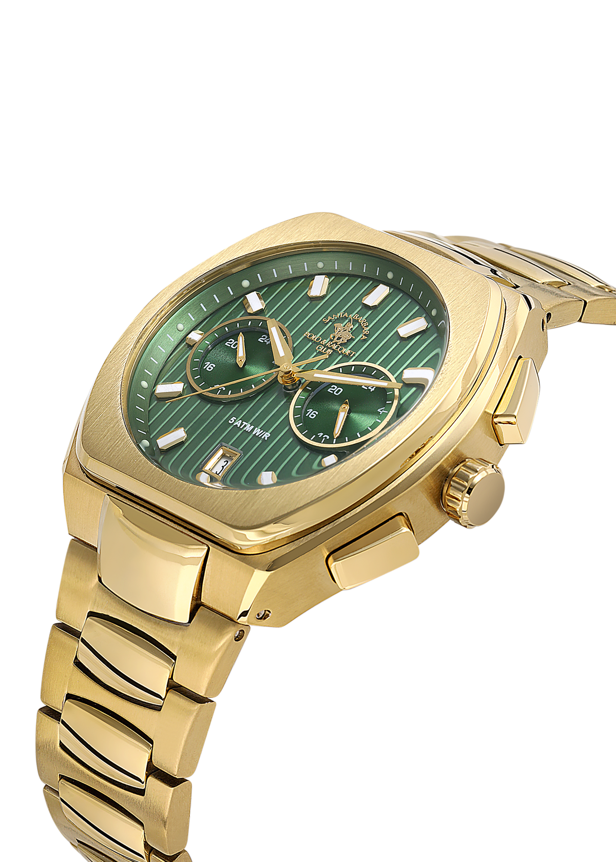 Santa Barbara Polo &amp; Racquet Club Quartz Green Dial Watch For - Gents SB.1.10622-5