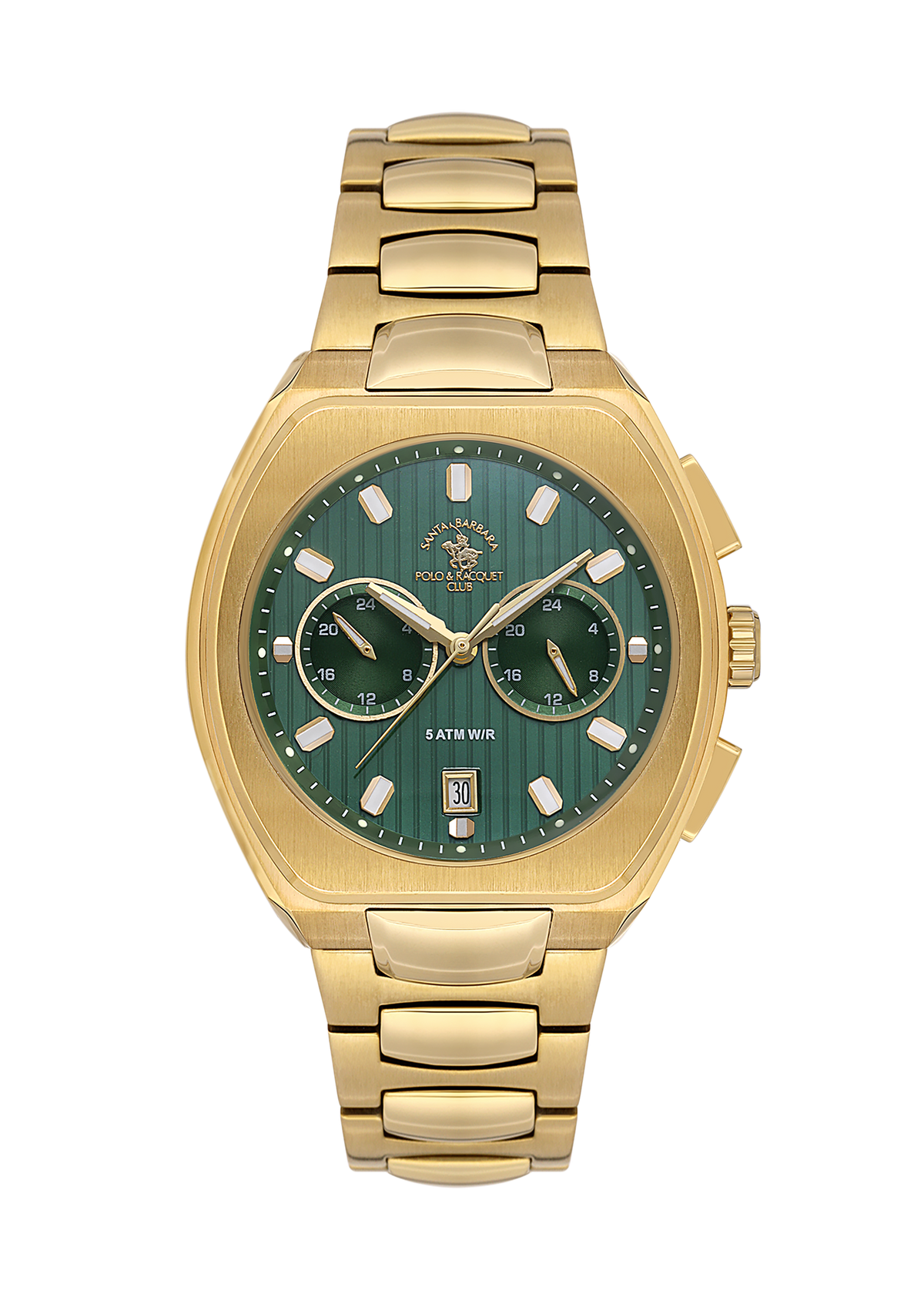 Santa Barbara Polo &amp; Racquet Club Quartz Green Dial Watch For - Gents SB.1.10622-5