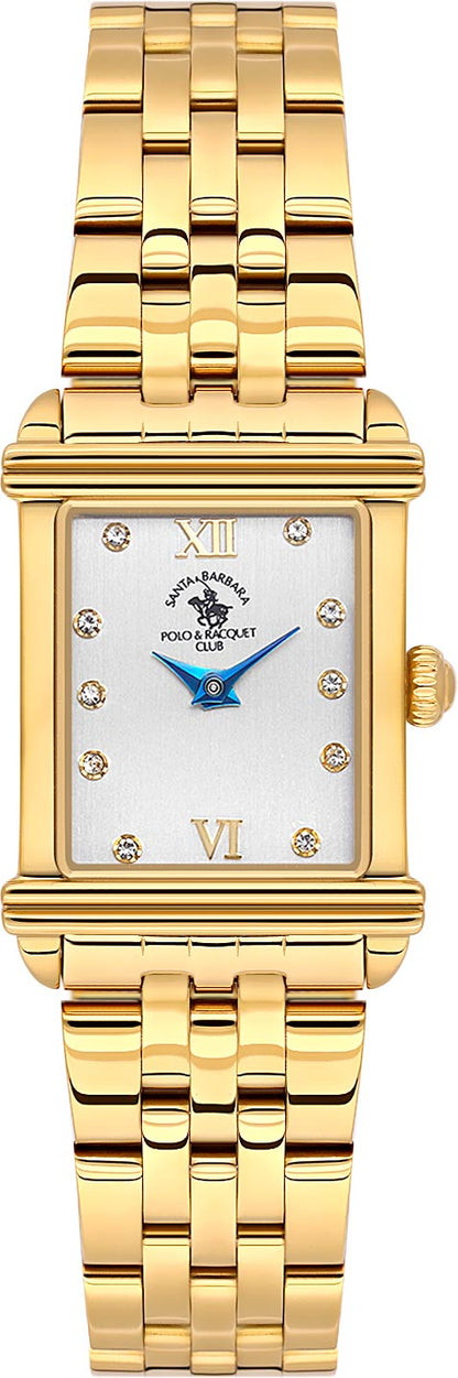 Santa Barbara Polo &amp; Racquet Club  Quartz Silver Dial Watch - For Ladies SB.1.10623-2