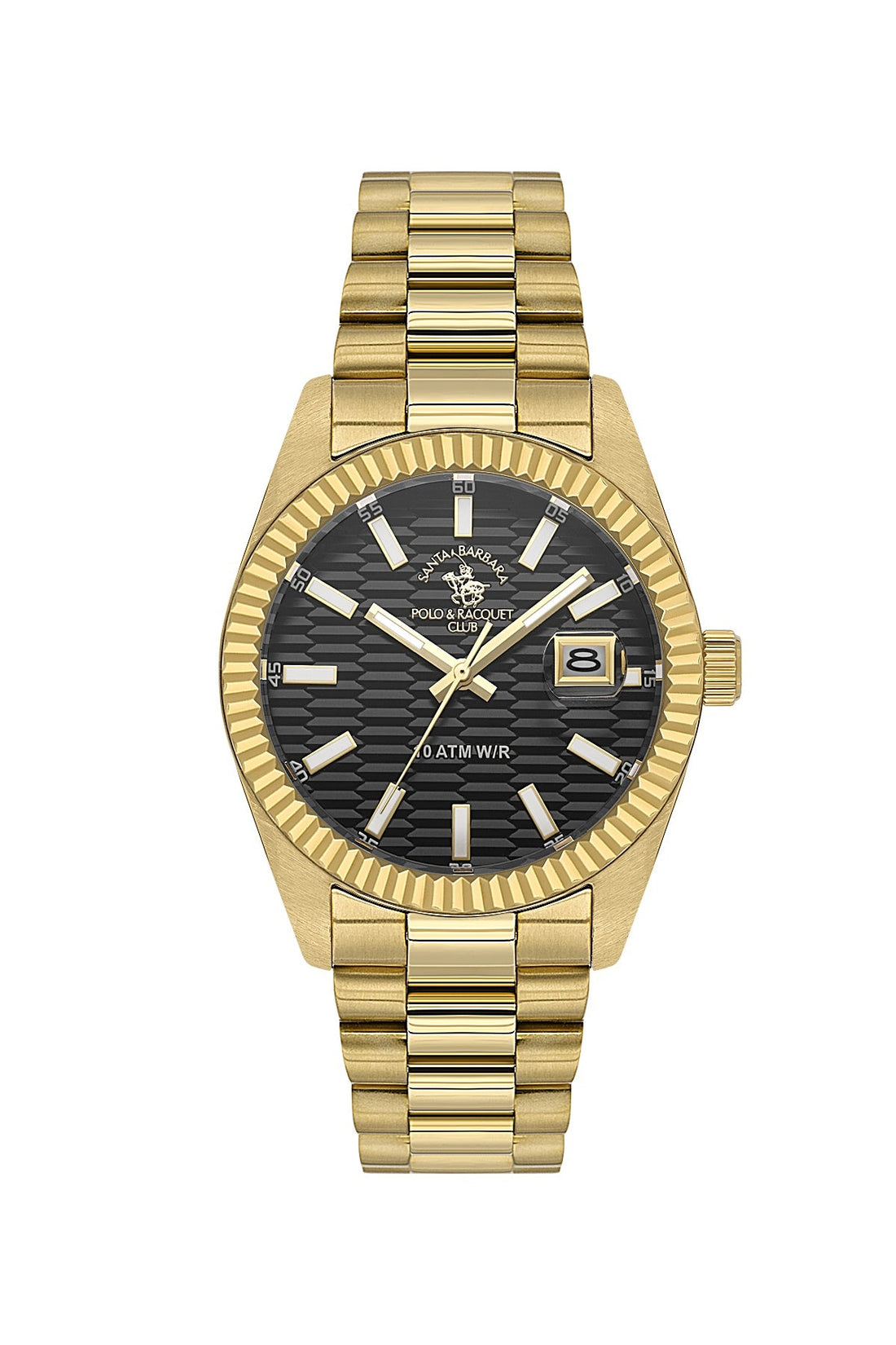 Santa Barbara  Quartz Black Dial Analog Watch For - Gents SB.1.10626-6