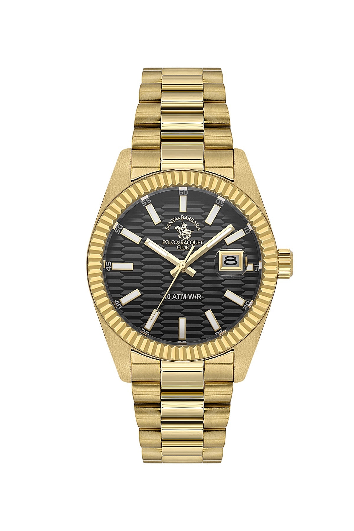 Santa Barbara  Quartz Black Dial Analog Watch For - Gents SB.1.10626-6