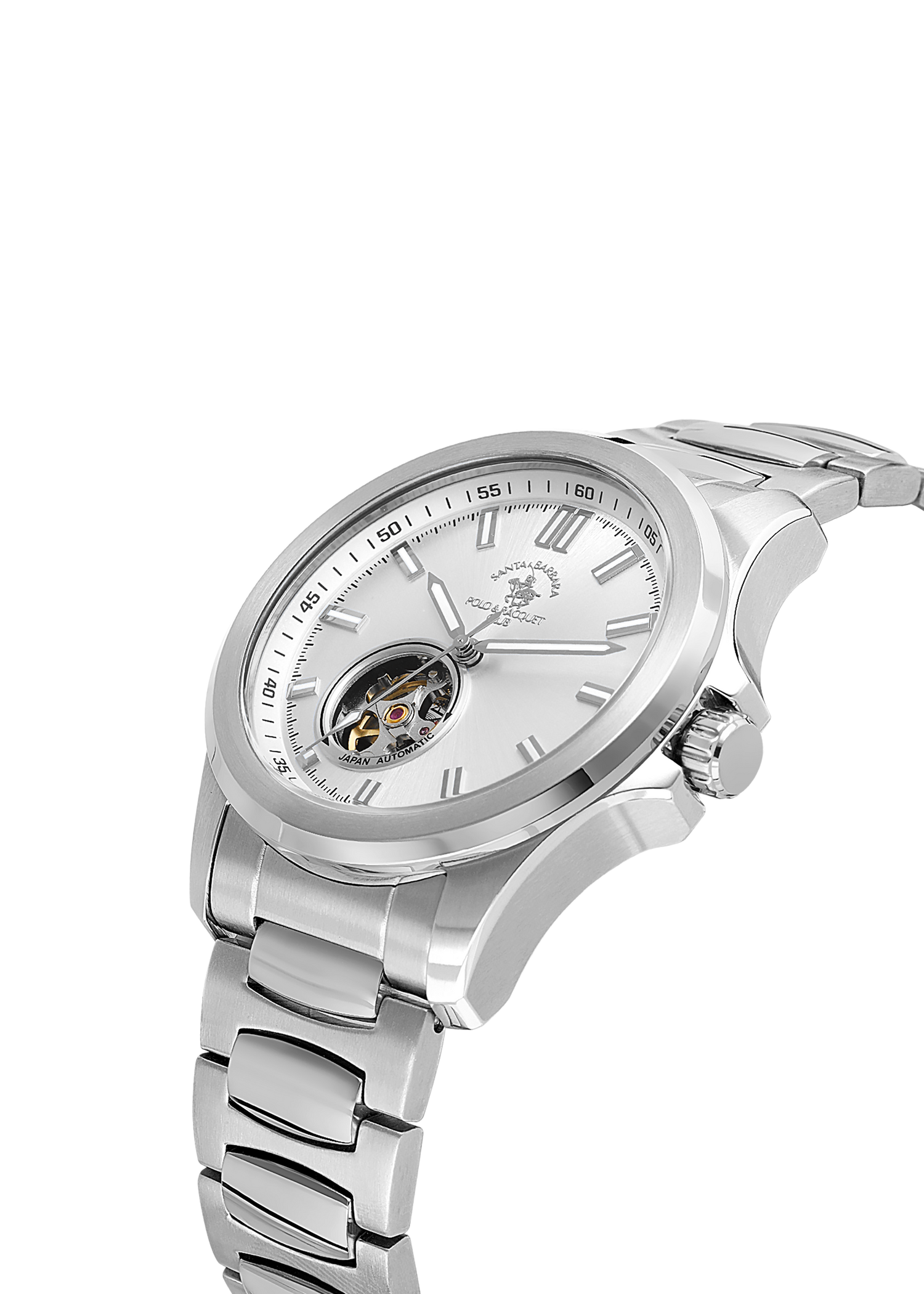 Santa Barbara Polo &amp; Racquet Club Quartz Silver Dial Watch For - Gents SB.1.10629-1