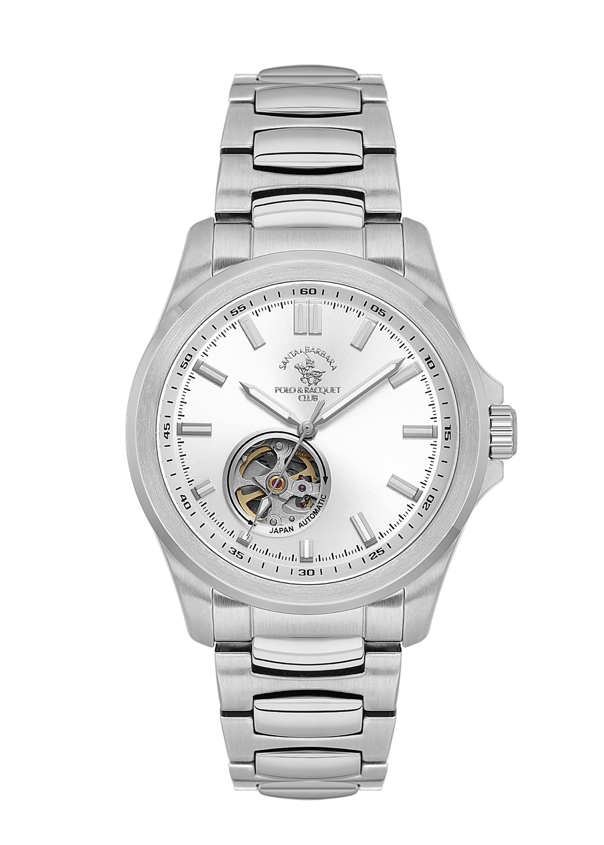 Santa Barbara Polo & Racquet Club Quartz Silver Dial Watch For - Gents SB.1.10629-1
