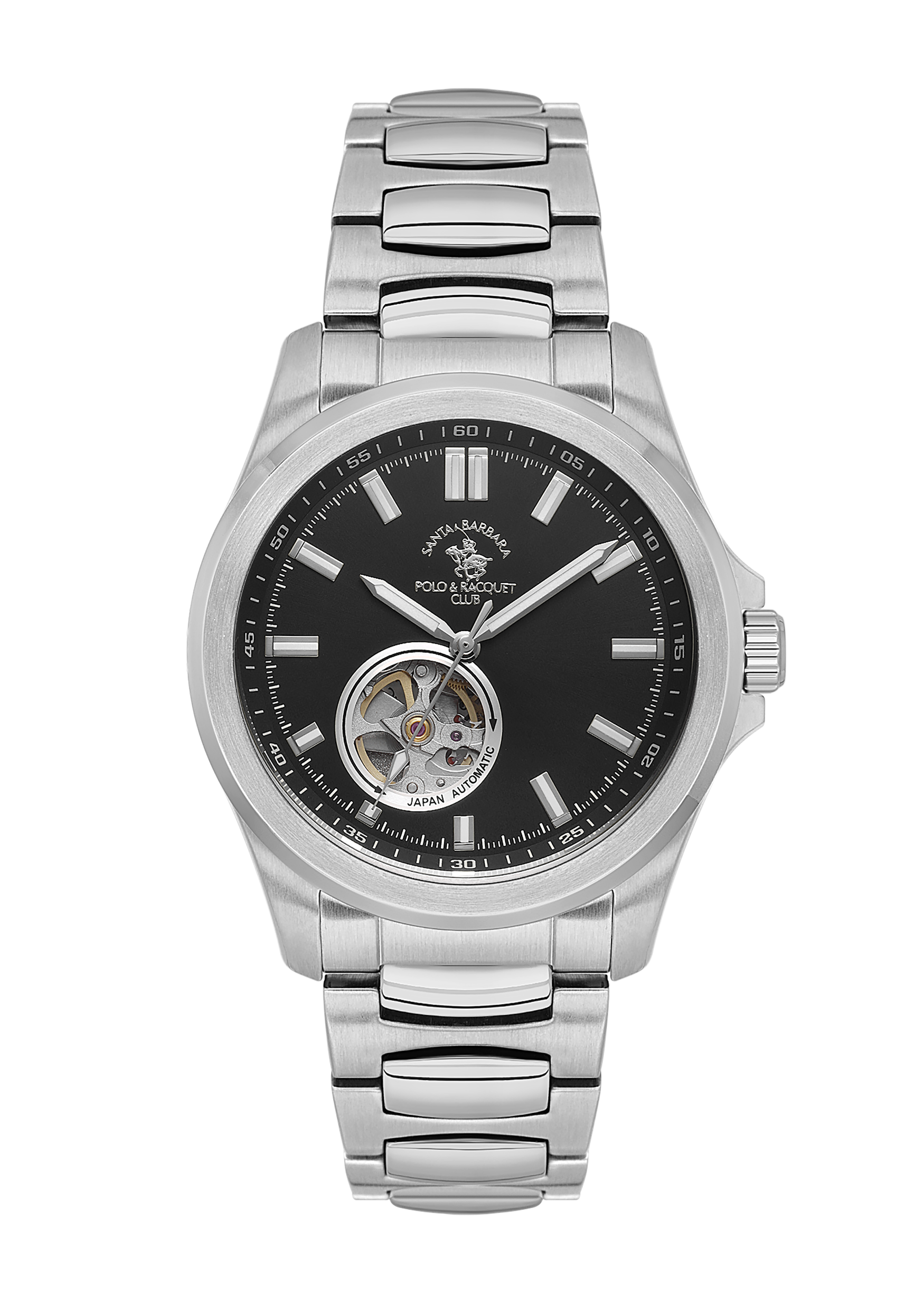 Santa Barbara Polo &amp; Racquet Club Quartz Black Dial Watch For - Gents SB.1.10629-2