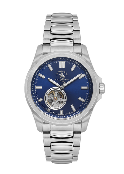 Santa Barbara Polo &amp; Racquet Club Quartz Blue Dial Watch For - Gents SB.1.10629-3