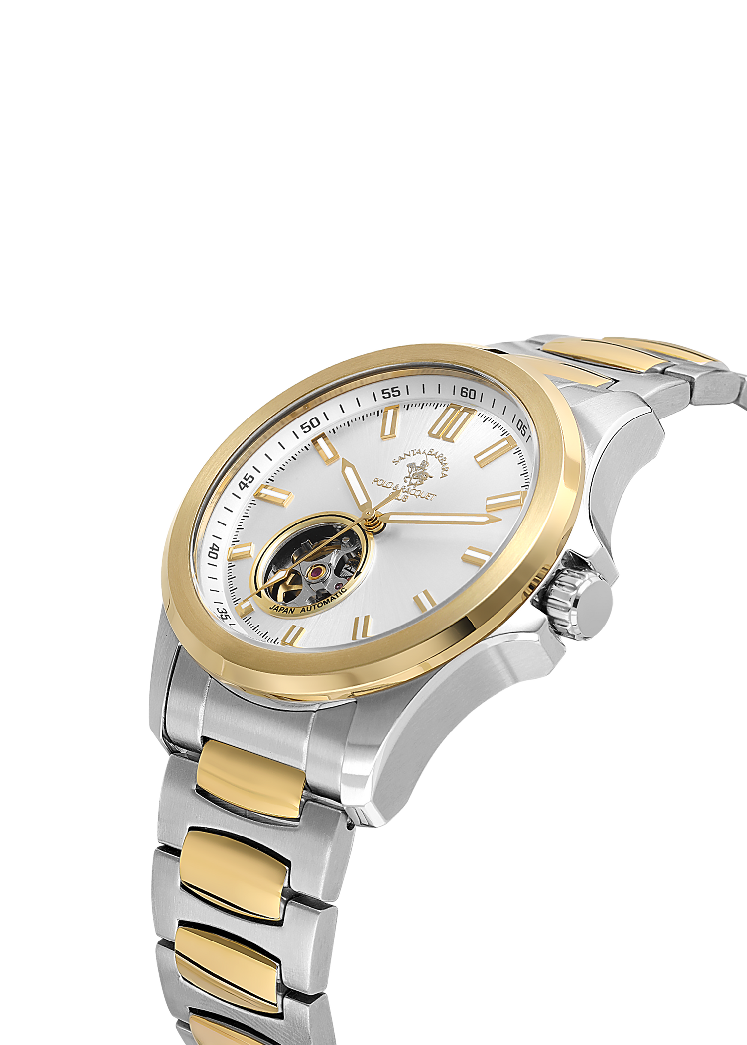 Santa Barbara Polo &amp; Racquet Club Quartz Silver Dial Watch For - Gents SB.1.10629-5