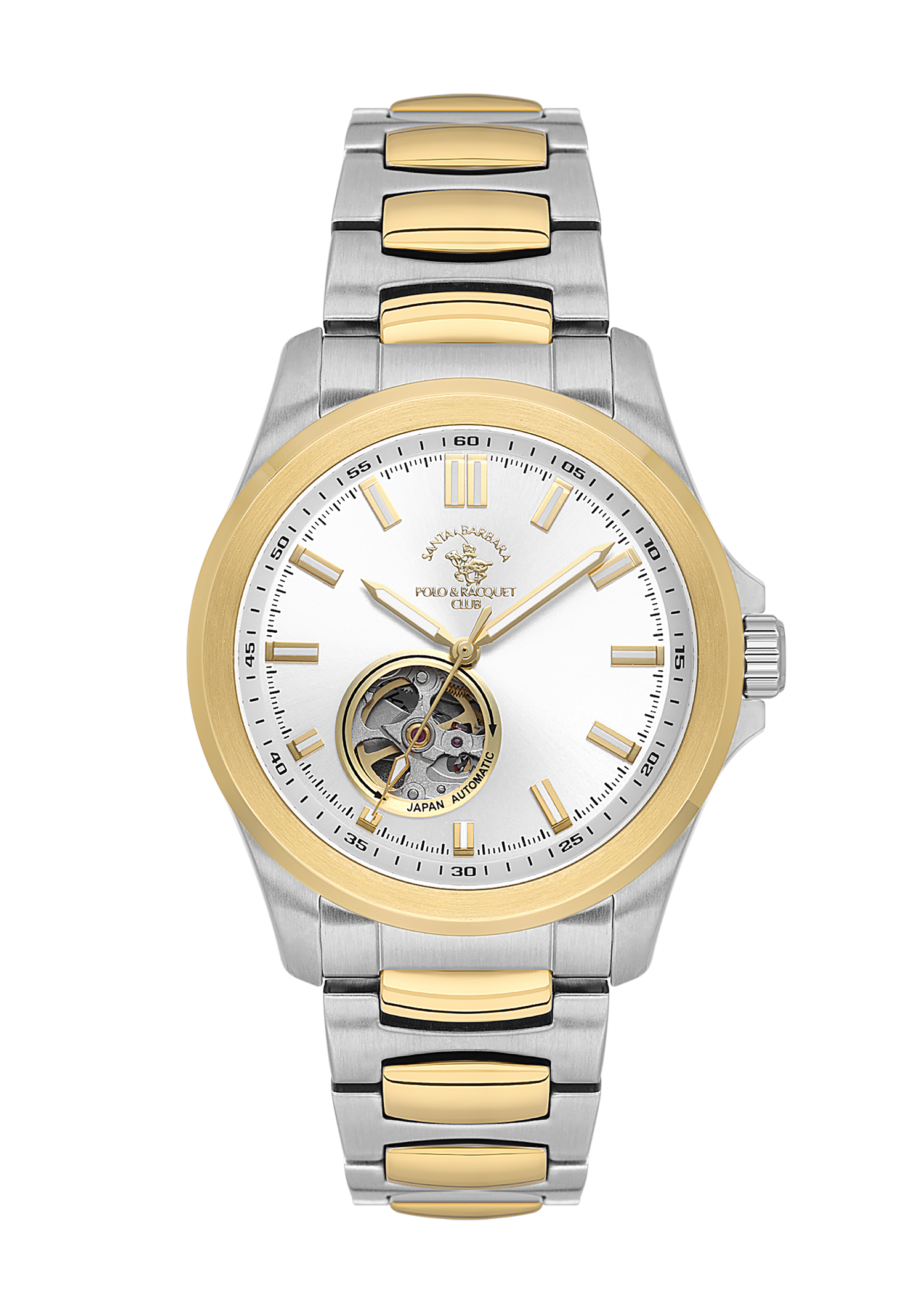 Santa Barbara Polo &amp; Racquet Club Quartz Silver Dial Watch For - Gents SB.1.10629-5