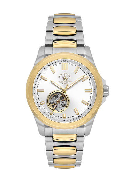 Santa Barbara Polo &amp; Racquet Club Quartz Silver Dial Watch For - Gents SB.1.10629-5