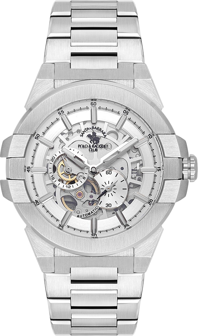 Santa Barbara Polo &amp; Racquet Club  Quartz Silver Dial Watch - For Gents SB.1.10636-1