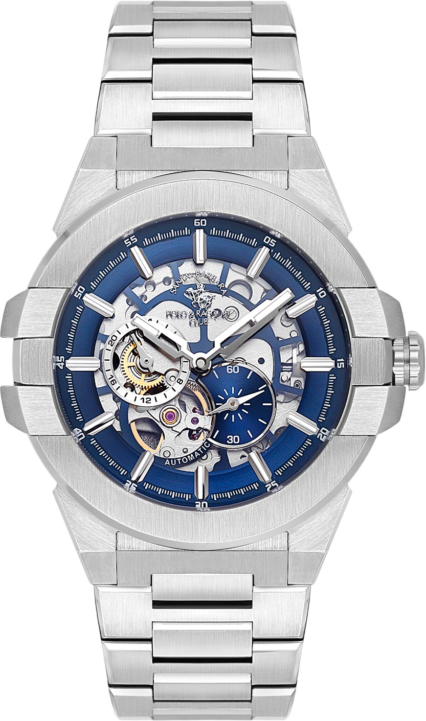 Santa Barbara Polo &amp; Racquet Club  Quartz Blue Dial Watch - For Gents SB.1.10636-3