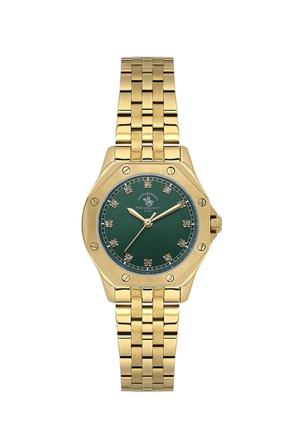 Santa Barbara  Quartz Green Dial Analog Watch For - Ladies SB.1.10637-3