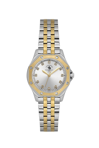 Santa Barbara  Quartz Silver Dial Analog Watch For - Ladies SB.1.10637-4