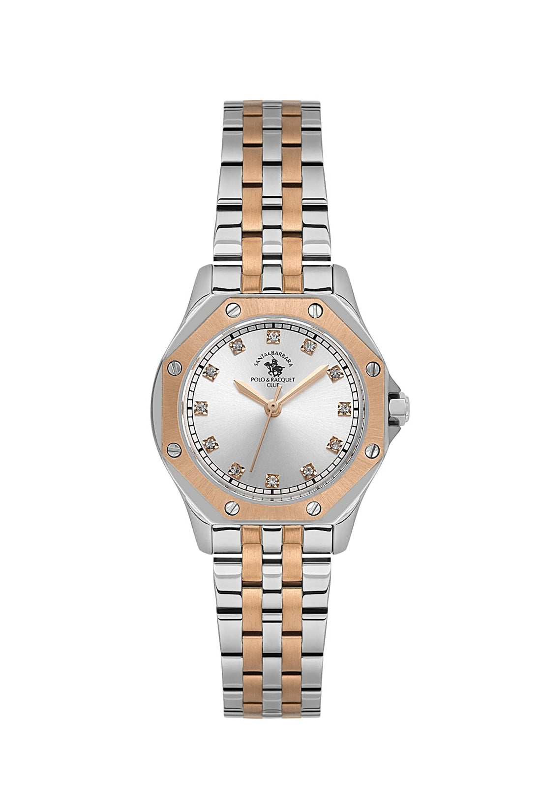 Santa Barbara  Quartz Silver Dial Analog Watch For - Ladies SB.1.10637-6