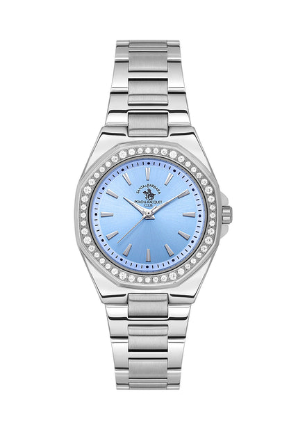 Santa Barbara Polo &amp; Racquet Club  Quartz Blue Dial Watch For -  Ladies SB.1.10647-2