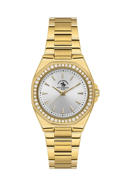 Santa Barbara Polo &amp; Racquet Club  Quartz Silver Dial Watch For -  Ladies SB.1.10647-3