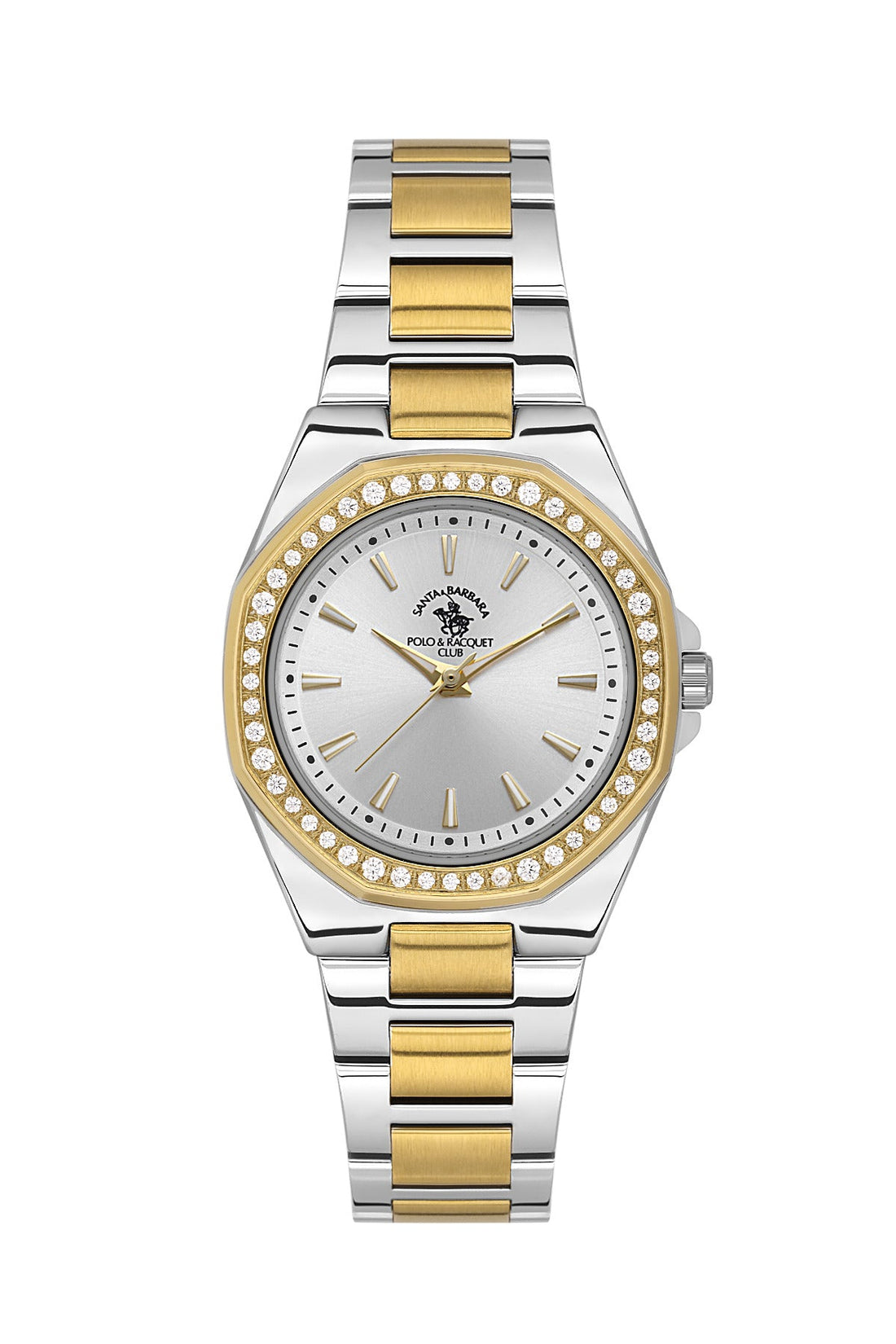 Santa Barbara Polo &amp; Racquet Club  Quartz Silver Dial Watch For -  Ladies SB.1.10647-4