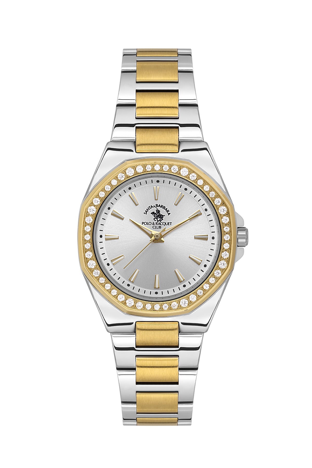 Santa Barbara Polo &amp; Racquet Club  Quartz Silver Dial Watch For -  Ladies SB.1.10647-4