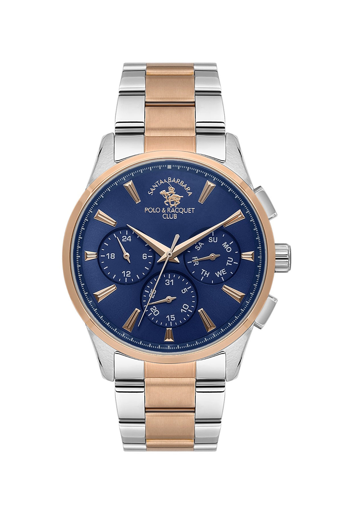 SANTA BARBARA POLO &amp; RACQUET CLUB Quartz VX9JE1 Movement Blue Dial Analouge Watch For- Gents SB.1.10648-7