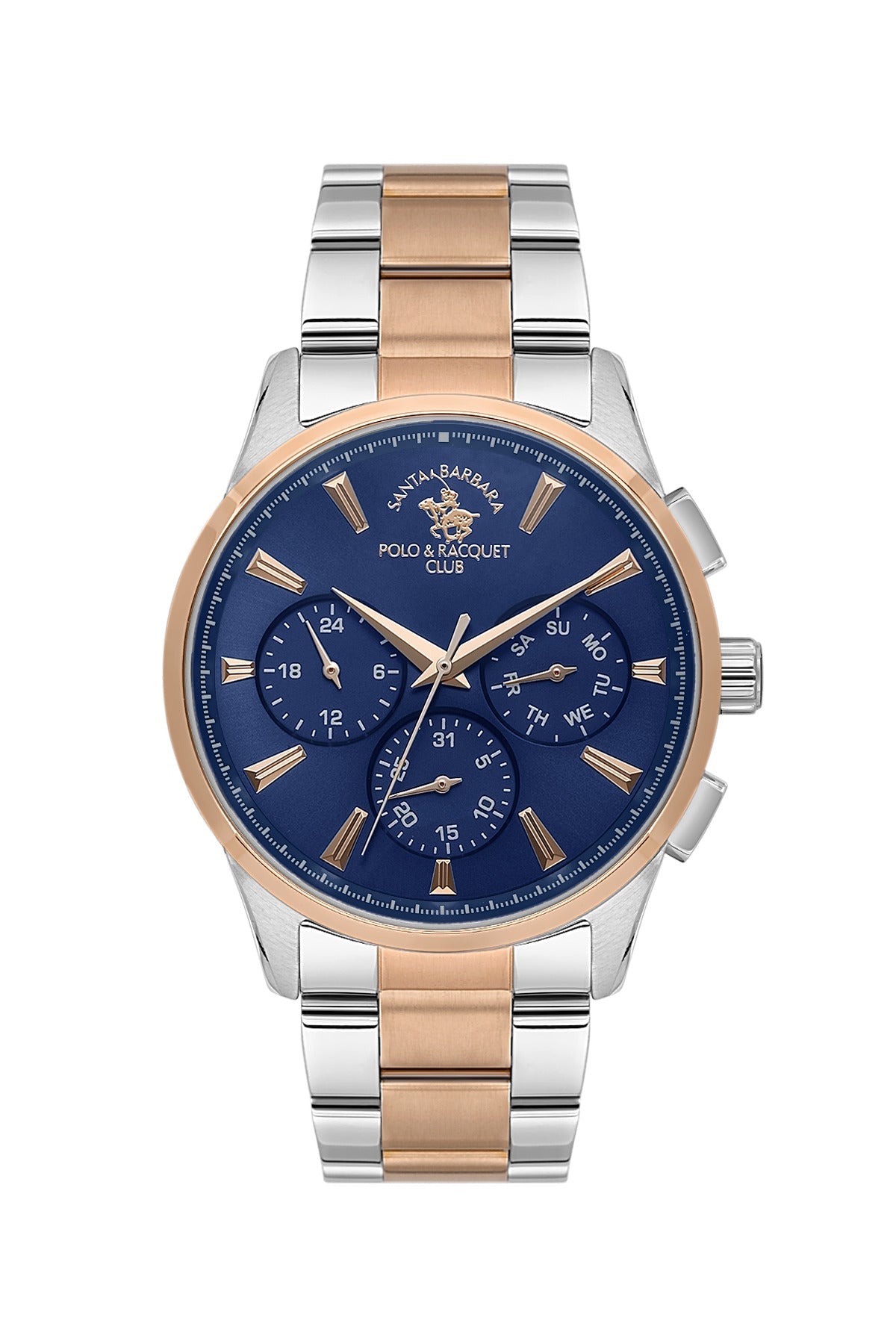 SANTA BARBARA POLO &amp; RACQUET CLUB Quartz VX9JE1 Movement Blue Dial Analouge Watch For- Gents SB.1.10648-7