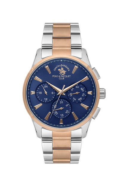 SANTA BARBARA POLO &amp; RACQUET CLUB Quartz VX9JE1 Movement Blue Dial Analouge Watch For- Gents SB.1.10648-7