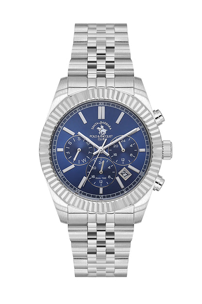 Santa Barbara Polo &amp; Racquet Club  Quartz Blue Dial Watch For -  Gents SB.1.10653-3
