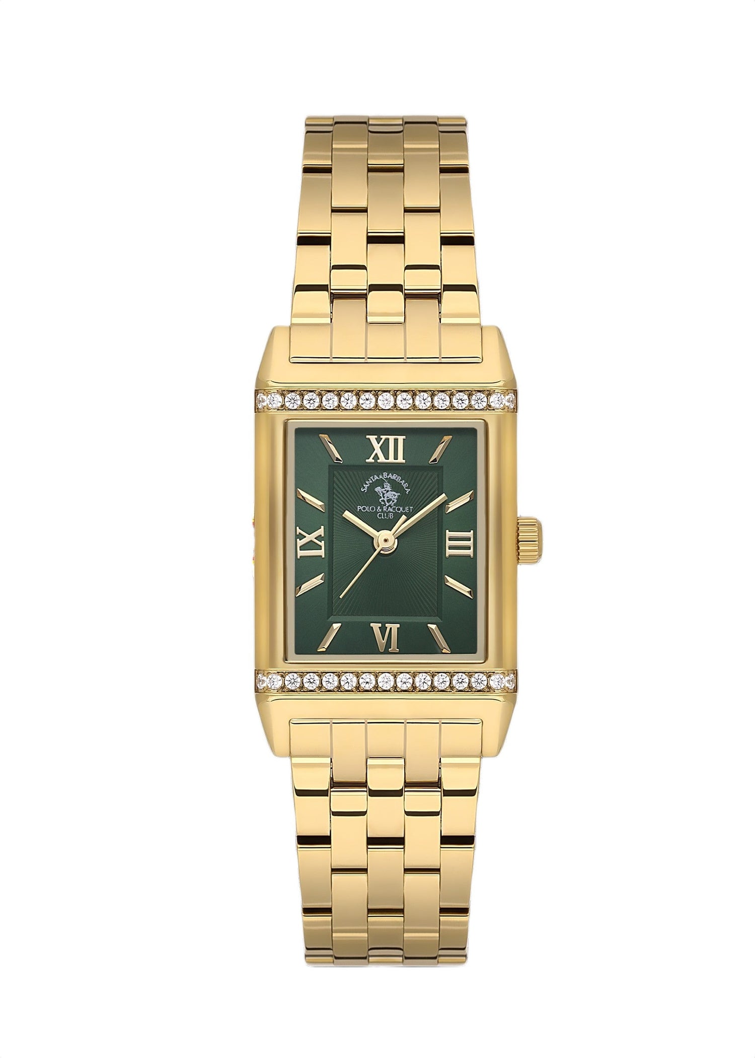Santa Barbara Polo &amp; Racquet Club  Quartz Green Dial Watch For -  Ladies SB.1.10655-3
