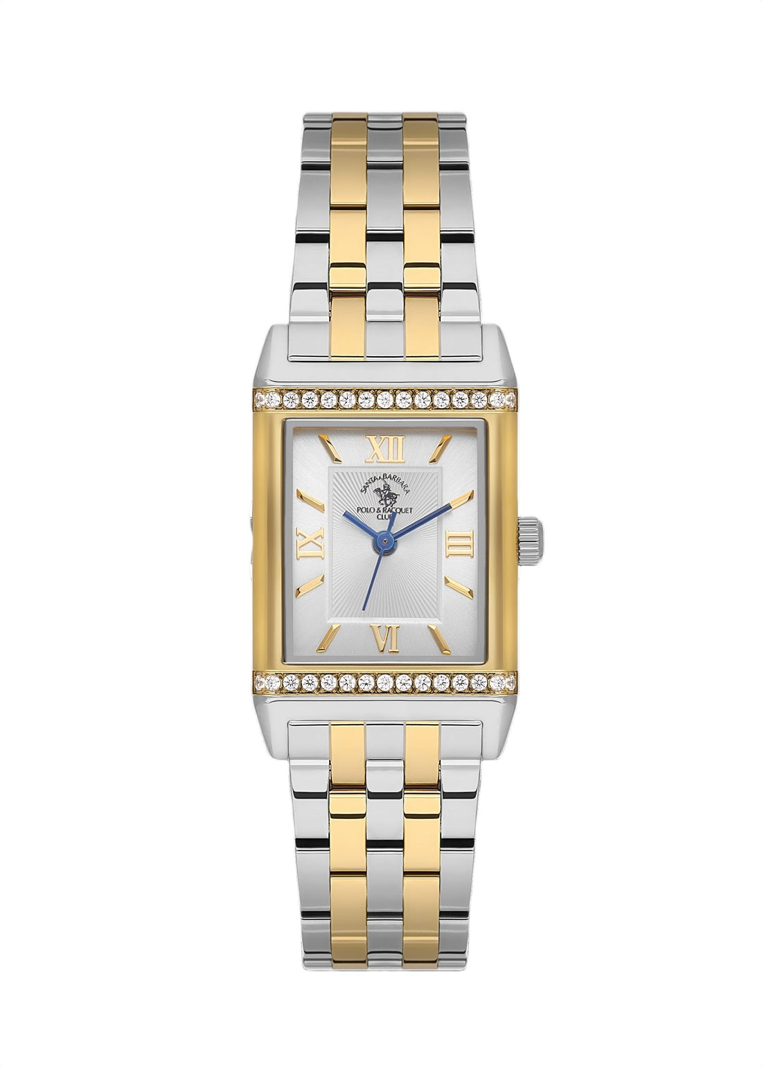 Santa Barbara Polo &amp; Racquet Club  Quartz Silver Dial Watch For -  Ladies SB.1.10655-4