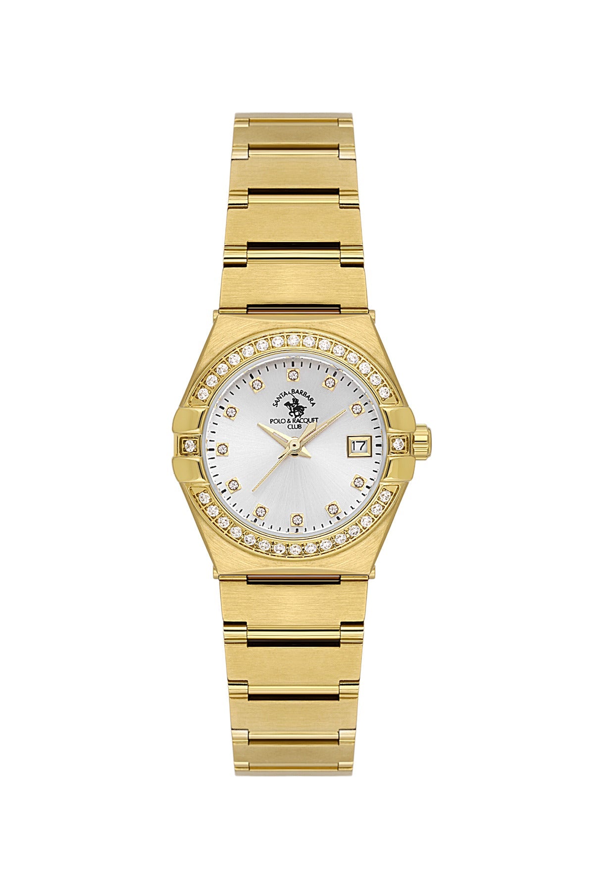 SANTA BARBARA POLO &amp; RACQUET CLUB Quartz VX82E11S Movement Silver Dial Analouge Watch For- Ladies SB.1.10656-2