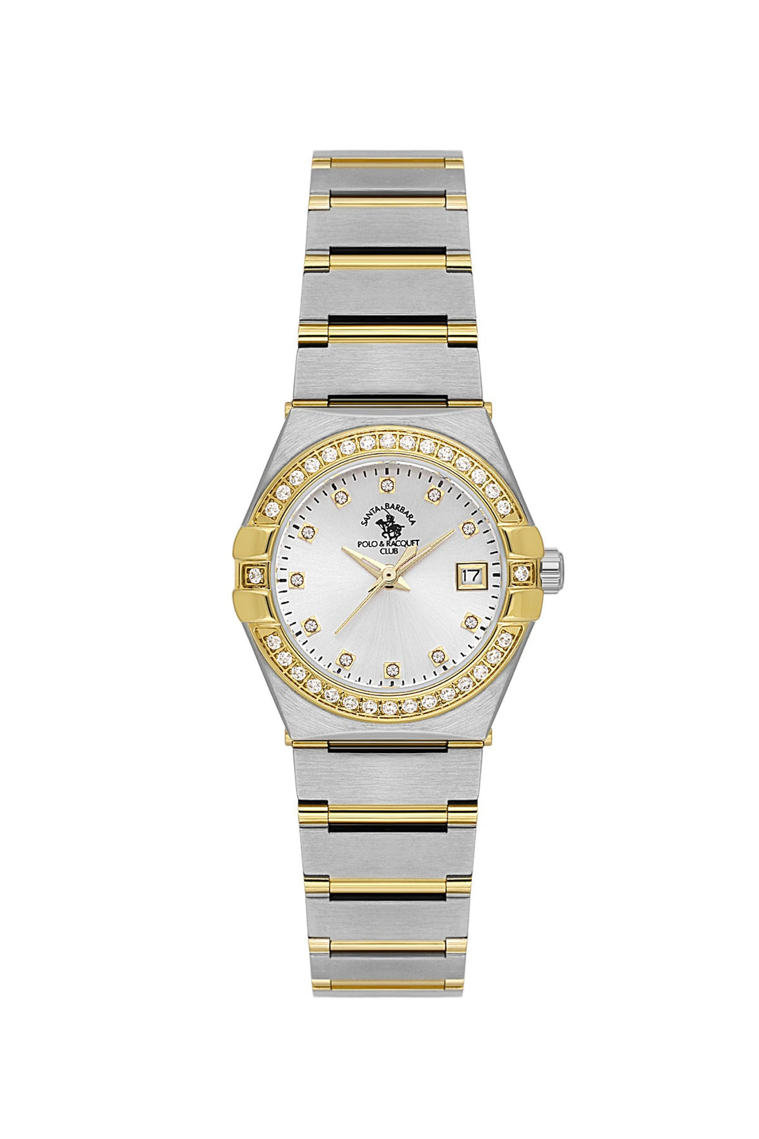 SANTA BARBARA POLO &amp; RACQUET CLUB Quartz VX82E11S Movement Silver Dial Analouge Watch For- Ladies SB.1.10656-3