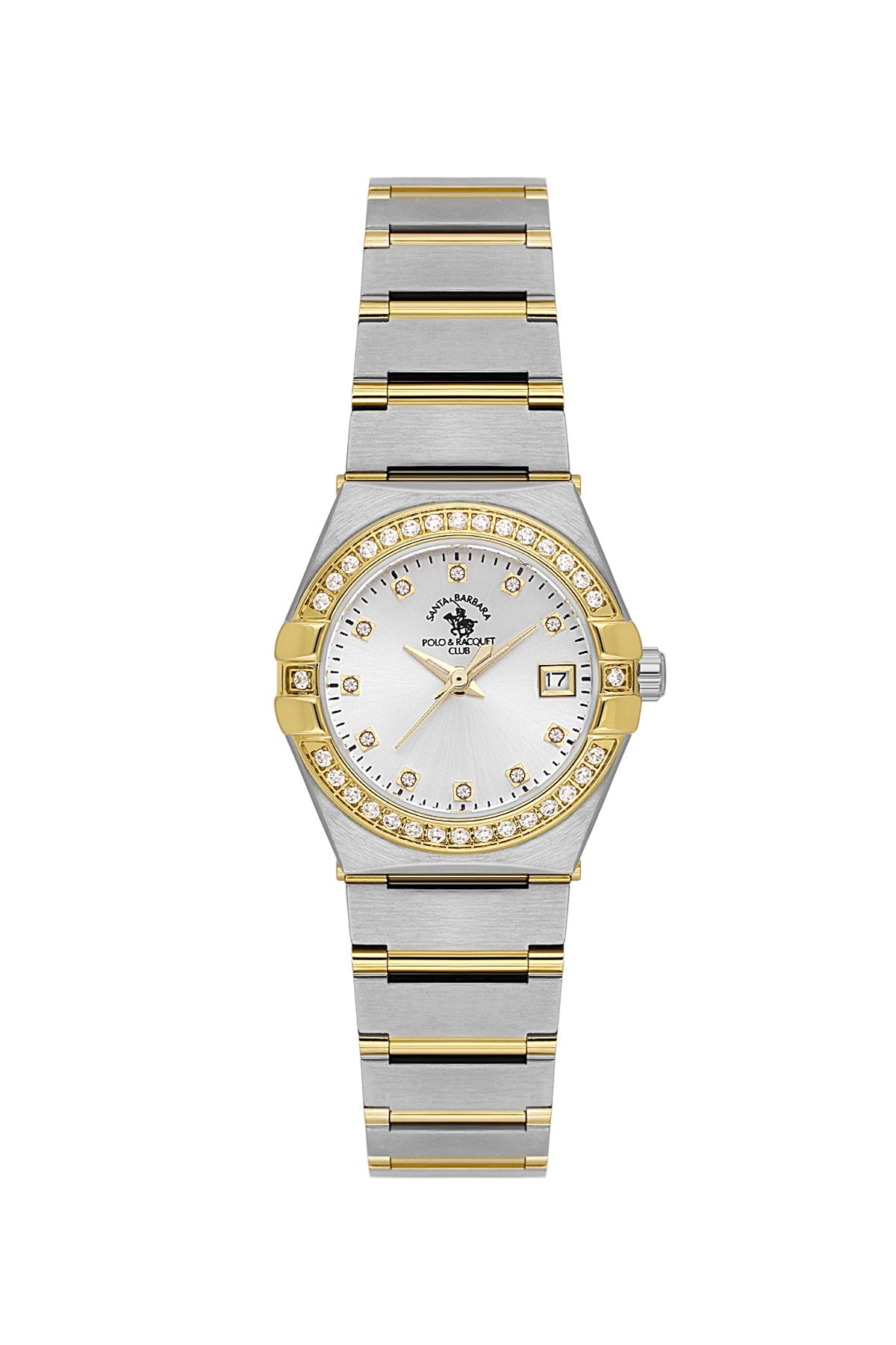 SANTA BARBARA POLO &amp; RACQUET CLUB Quartz VX82E11S Movement Silver Dial Analouge Watch For- Ladies SB.1.10656-3