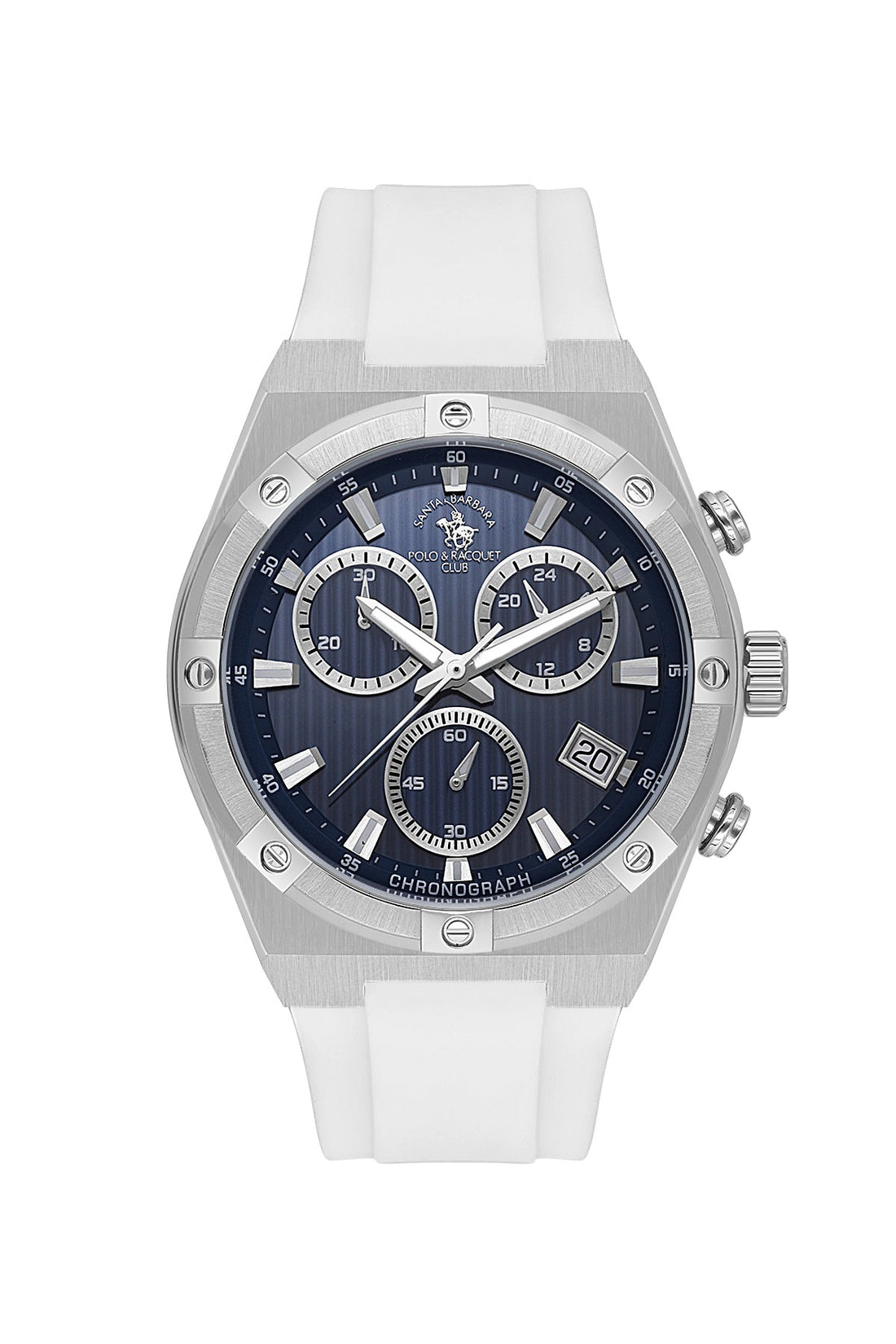 SANTA BARBARA POLO &amp; RACQUET CLUB Quartz VR34B14 Movement Blue Dial Analouge Watch For- Gents SB.1.10659-2