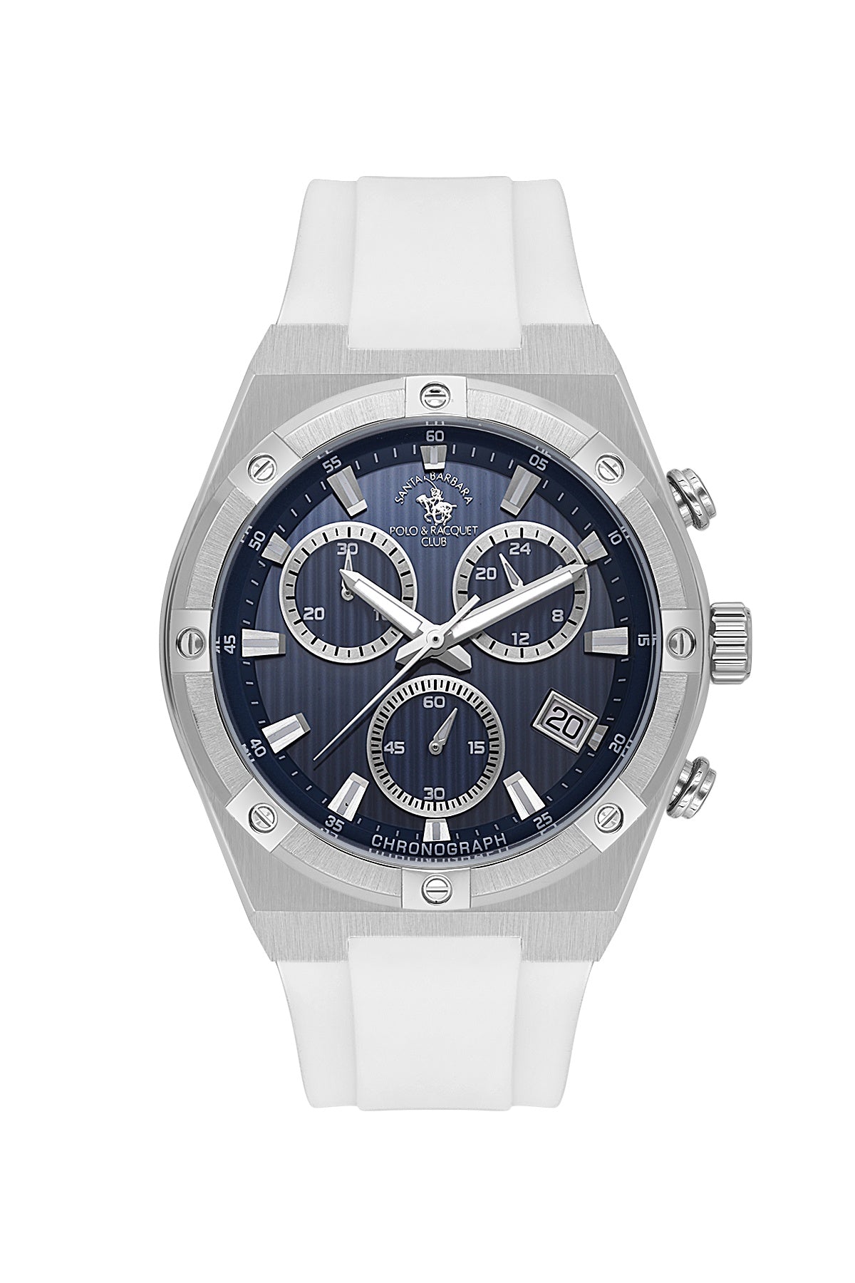 SANTA BARBARA POLO &amp; RACQUET CLUB Quartz VR34B14 Movement Blue Dial Analouge Watch For- Gents SB.1.10659-2